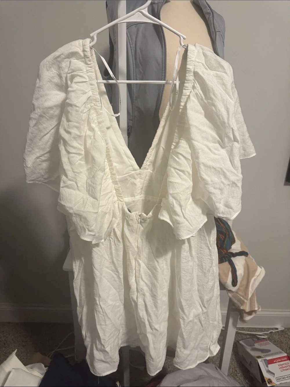 Lulu's White Ruffled Dress - Picture 3 of 3
